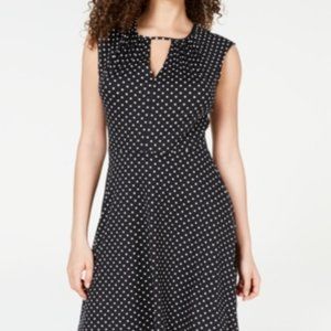 NWT Be Bop Womens Juniors Polka Dot Sleeveless‎ Skater Dress Size Large